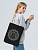 Холщовая сумка Chakraday, черная с белыми ручками - миниатюра - рис 6.