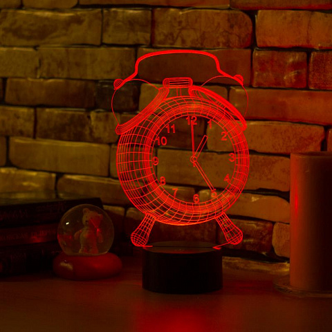 3D лампа Будильник - рис 3.