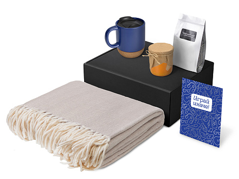 Подарочный набор Re:y. Nest с пледом, кружкой и вареньем - рис 2.