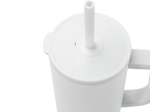 Brady термостакан с силиконовой трубочкой, 900 мл, сертифицированный согласно RCS- Белый - рис 4.