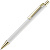 Ручка шариковая Lobby Soft Touch Gold, белая - миниатюра - рис 2.