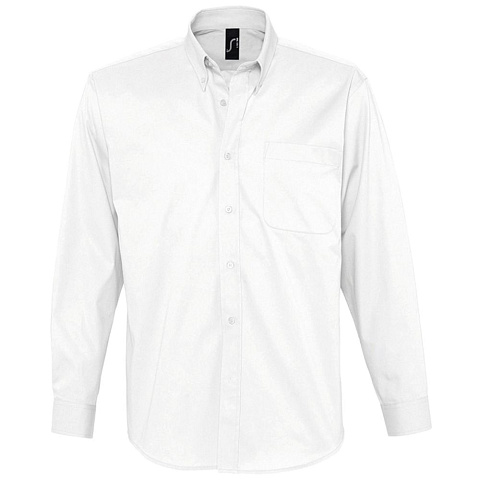 Рубашка мужская с длинным рукавом Bel Air, белая - рис 2.