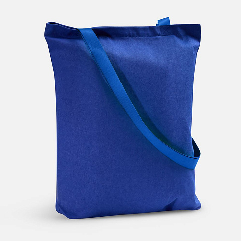 Шопер B4, синий с синими ручками - рис 2.