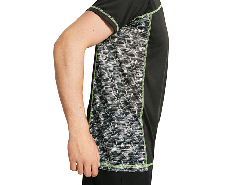 Спортивная футболка Sochi мужская, принтованный черный - рис 6.