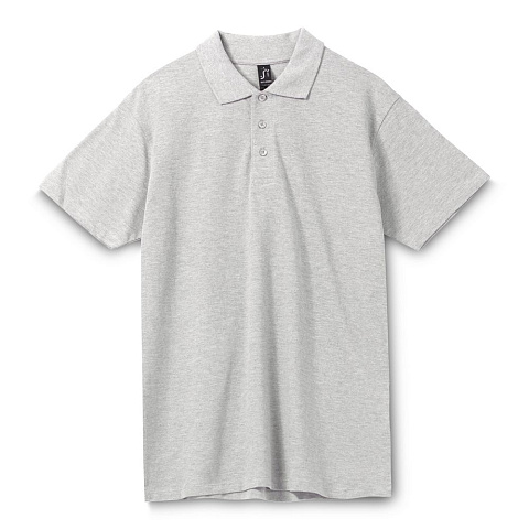 Рубашка поло мужская Spring 210, светлый меланж - рис 2.