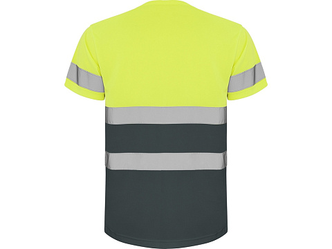 Футболка Delta мужская, свинцовый/неоновый желтый - рис 2.