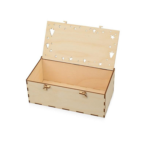 Деревянная коробка для подарков (21х11 см) - рис 3.
