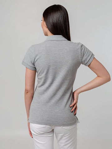 Рубашка поло женская Virma Premium Lady, серый меланж - рис 9.