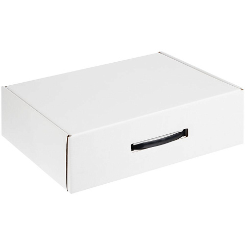 Коробка самосборная Light Case, белая, с черной ручкой - рис 2.