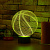 3D светильник Баскетбольный мяч - миниатюра - рис 5.