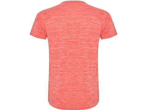 Спортивная футболка Zolder мужская, белый/меланжевый неоновый коралловый - рис 2.