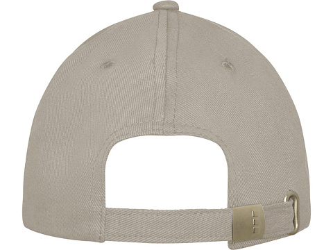 Бейсболка Davis, 6 панелей, бежевый овсяный - рис 3.