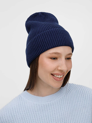 Шапка Nobilis Mono, темно-синяя - рис 5.