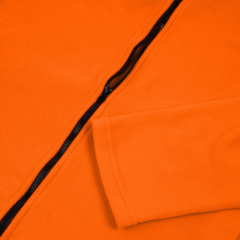 Куртка флисовая унисекс Manakin, оранжевая - рис 4.