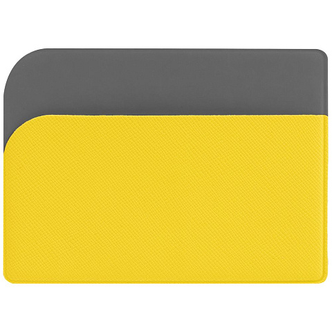 Чехол для карточек Dual, желтый - рис 3.