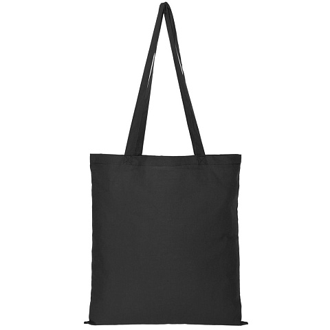Холщовая сумка Optima 135, черная - рис 3.