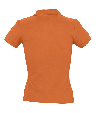 Рубашка поло женская People 210, оранжевая - рис 3.