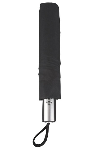 Зонт складной Fiber, черный - рис 4.