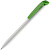 Ручка шариковая Favorite, белая с зеленым - миниатюра