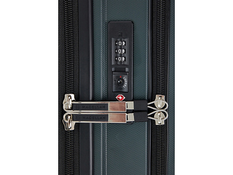 Чемодан 4-х колесный, Magellan, SANTIAGO, 44л, темно-серый - рис 7.