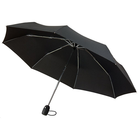 Зонт складной Comfort, черный - рис 2.