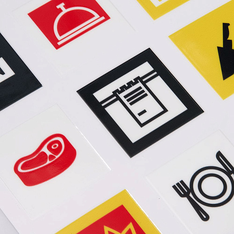 Стикерпак UV-DTF Industry, кафе - рис 3.