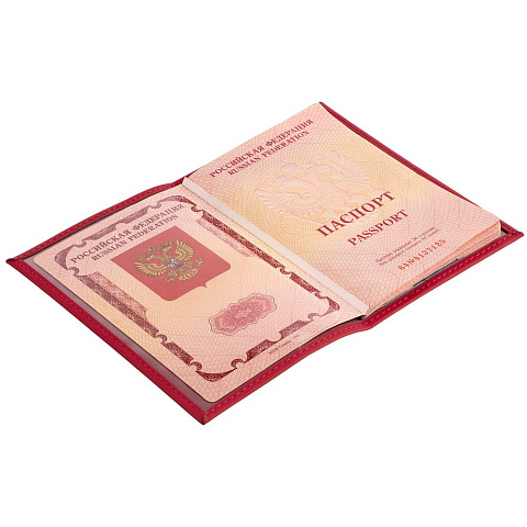 Обложка для паспорта Shall, красная - рис 5.