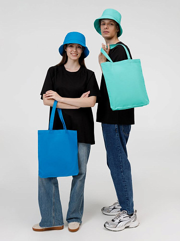 Холщовая сумка Avoska, ярко-голубая - рис 8.