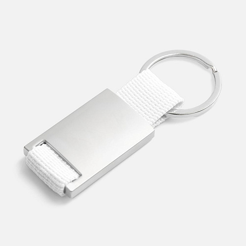 Брелок Inlet с тканевой вставкой, белый - рис 4.