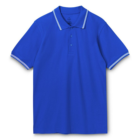 Рубашка поло Virma Stripes, ярко-синяя - рис 2.