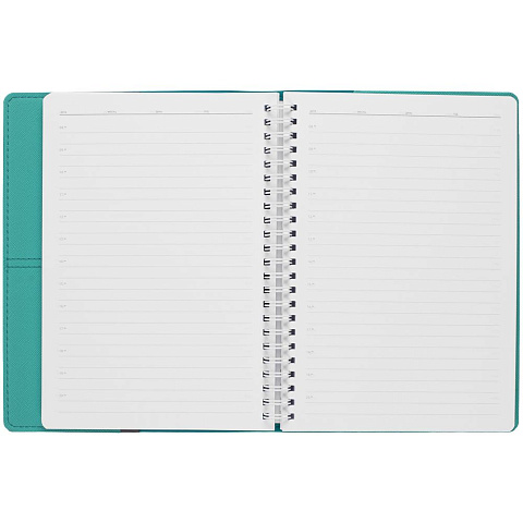 Ежедневник Spring Touch, недатированный, бирюзовый - рис 6.