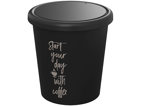 Americano® Piccolo кружка объемом 100 мл с крышкой - сплошной черный - рис 5.