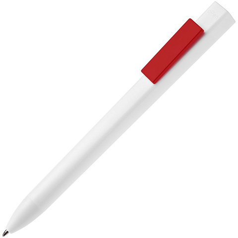 Ручка шариковая Swiper SQ, белая с красным - рис 2.