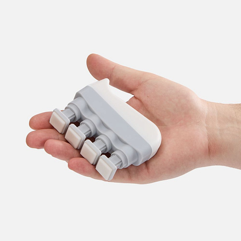 Эспандер кистевой FingerTap, серый с белым - рис 6.