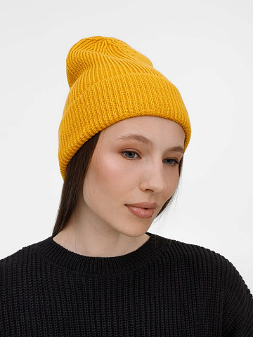 Шапка Nobilis Mono, желтая (медовая) - рис 6.