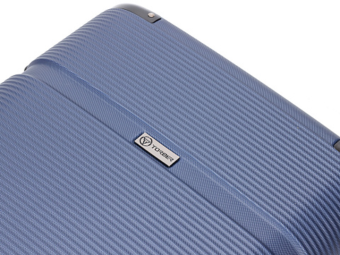 Чемодан TORBER Onego, синий, ABS-пластик, 59,5 х 39,5 х 24 см, 46 л - рис 10.