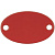Шильдик металлический Alfa Oval, красный - миниатюра