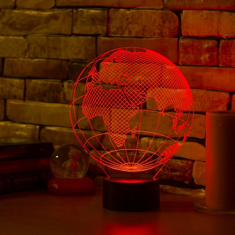 3D светильник Глобус - рис 2.