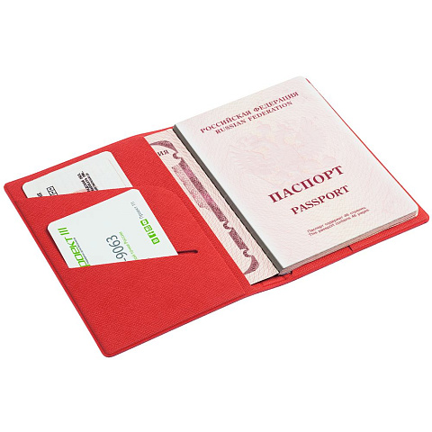 Обложка для паспорта Devon, красная - рис 4.