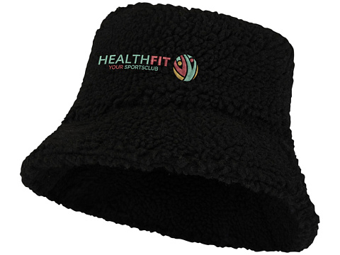 Панама Baru  из шерпа - Сплошной черный - рис 4.