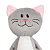 Мягкая игрушка Beastie Toys, котик с белым шарфом - миниатюра - рис 4.