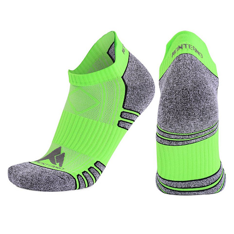 Набор из 3 пар спортивных мужских носков Monterno Sport, фиолетовый, зеленый и оранжевый - рис 5.