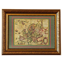 Карта новой Европы Йодокуса Хондиуса