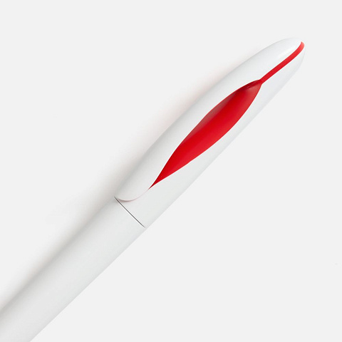 Ручка шариковая Nave, белая с красным - рис 4.