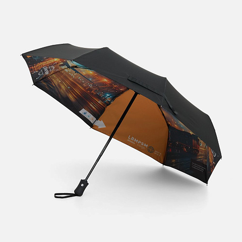 Зонт складной Monsoon с полной запечаткой купола изнутри на заказ - рис 2.