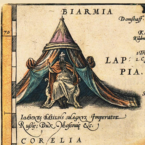 Карта России, Московии и Тартарии Дженкинсона - рис 2.