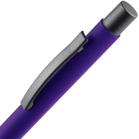 Ручка шариковая Atento Soft Touch, фиолетовая - рис 5.
