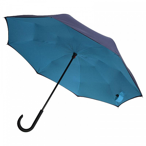 Зонт-наоборот небесного цвета - рис 2.