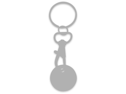 Rory брелок для ключей с монетой для тележки, синий - рис 2.