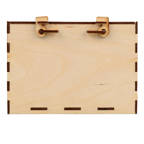 Деревянная подарочная коробка "Лист" (31х15 см) - рис 4.